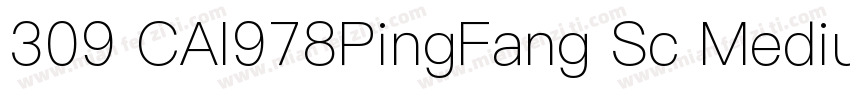309 CAI978PingFang Sc Medium字体转换